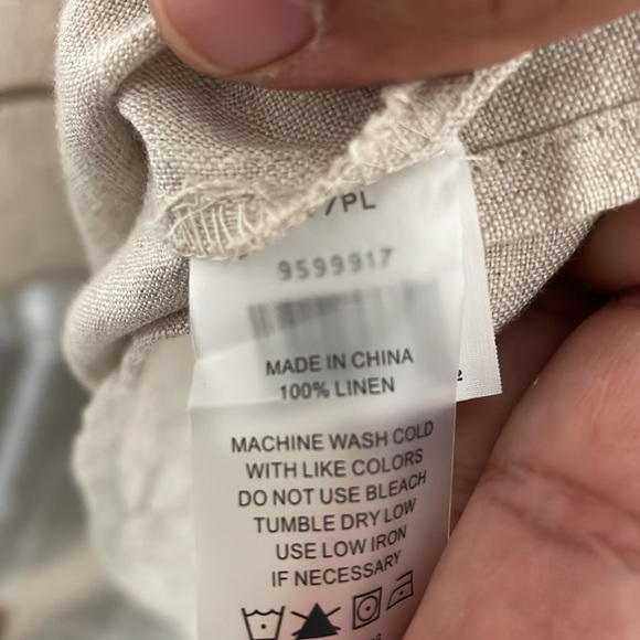 Vince Camuto Cream Linen Summer Dress - Picture 5 of 5